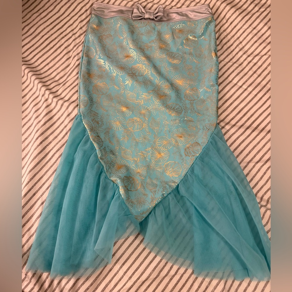 Disney mermaid swim cover up skirt, size 7